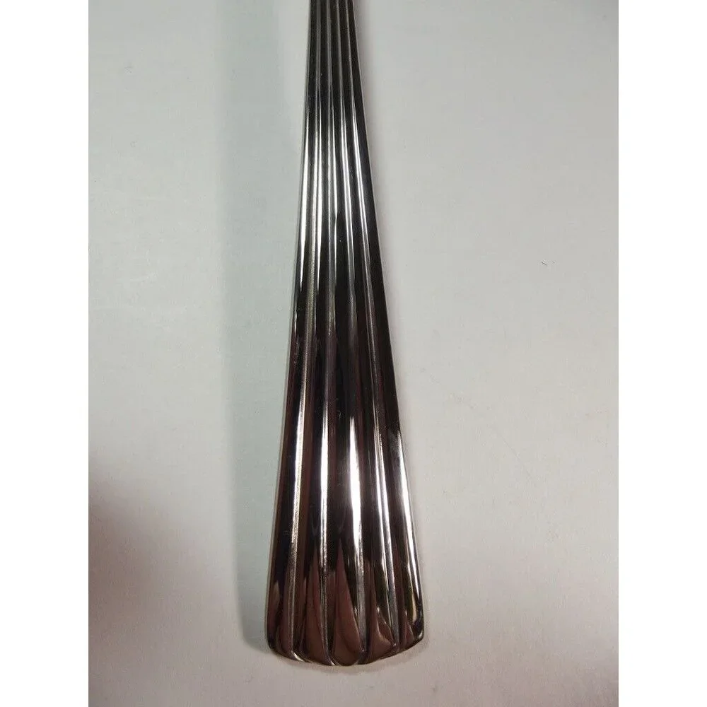 Reed & Barton Solid Macaroni Server Spoon TRINITY HALL 18/10 stainless slotted